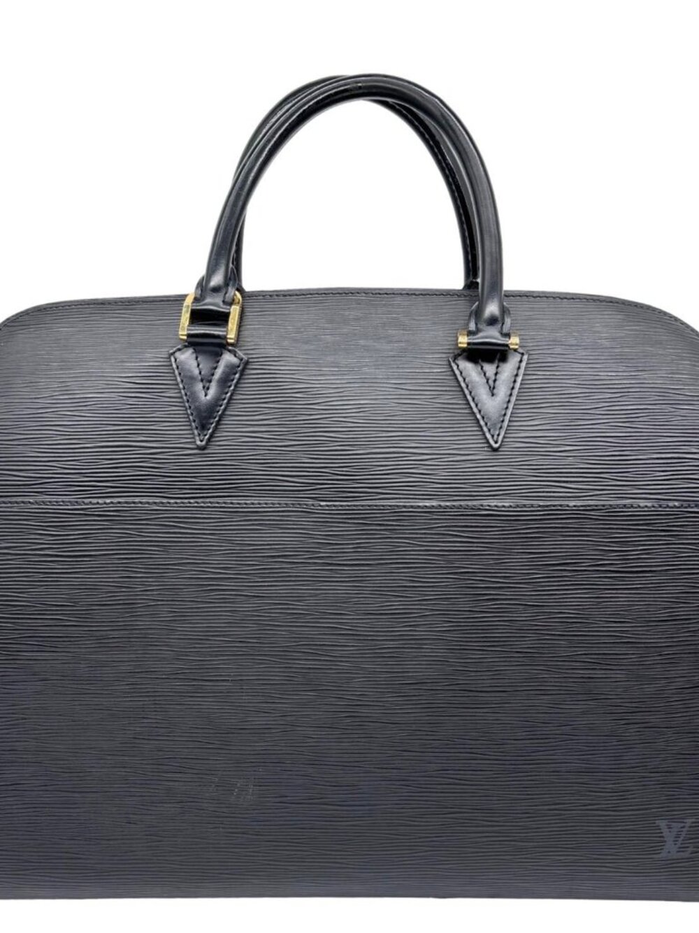 Louis Vuitton  Sorbonne Epi Leather Briefcase Travel Bag Black